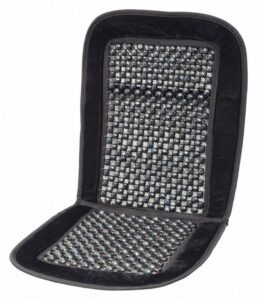 Poťah sedadla guličkový s lemom – 93 x 44 cm, čierny