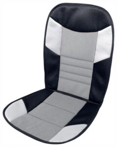 Poťah sedadla Tetris – 46 x 102 cm, čierno / šedý