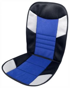 Poťah sedadla Tetris – 46 x 102 cm, čierno / modrý