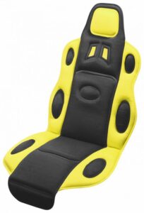 Poťah sedadla Race – univerzálny, čierno / žltý