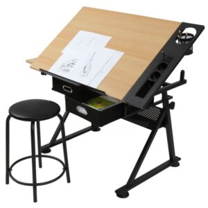 MIADOMODO® Písací stôl s policami