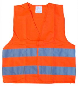 COMPASS výstražná detská vesta, oranžová, EN 1150