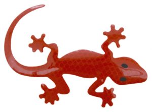 Samolepiaca dekorácia Gecko – červená