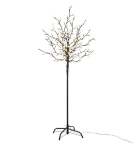 Nexos 1126 Dekoratívne LED osvetlenie – strom s kvetmi 150 cm, teple biele