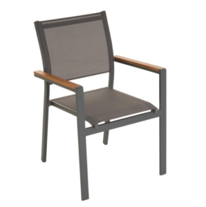 Záhradná stohovateľná kovová stolička