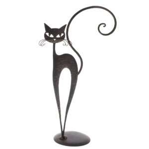 Kovová dekorácia - Mačka