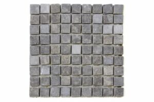 Divero Garth 2006 mramorová mozaika – 1 m2, čierna / sivá – 30×30 cm