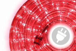 Nexos 824 LED svetelný kábel 10 m - červená
