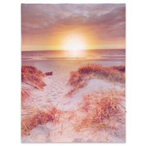 Nástenná maľba západ slnka na pláži