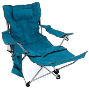 Divero 76013 Kempingová stolička s odnímateľnou podnožkou