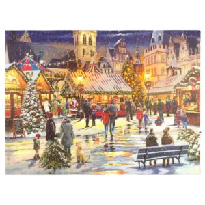 Nástenná maľba Vianočné trhy
