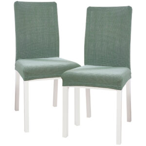 4Home Napínací poťah na stoličku Magic clean zelená, 45 – 50 cm, sada 2 ks